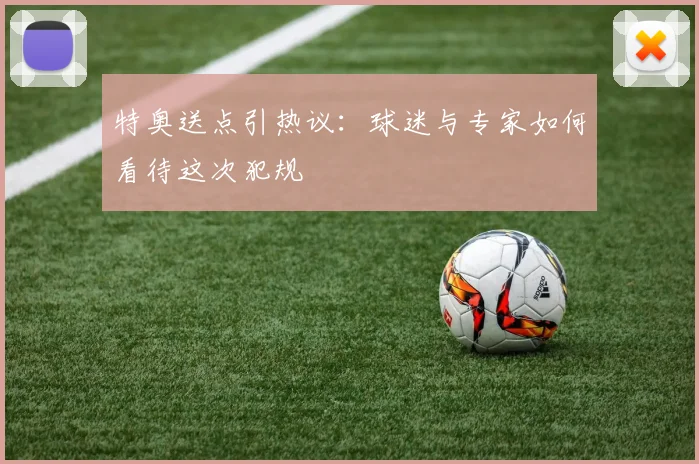 特奥送点引热议：球迷与专家如何看待这次犯规